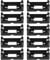 EMSea Lot de 10 supports de piles CR123A compatibles avec PCB à cellules individuelles - Boîtier de prise en plastique noir et métal à 2 broches
