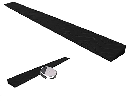 Yqyc Bordsteinrampe Für Den Innenbereich Für Rollstuhl-Roller-Kehrroboter Mit Schwelle, Für Fahrrad, Rollstuhl, Reinigung, Roboter, Garage, Lager (Color : Negro, Size : Height 6.5cm)