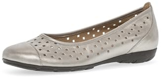 Gabor Damen Klassische Ballerinas, Frauen Flats,Ballett-Schuhe,Ballet-Flats,Ausgehschuhe,Abendschuhe,Slip-ons,Pumps,Mutaro (Mocca),40.5 EU / 7 UK