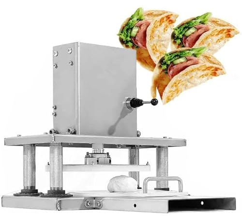 Presse à pâte à pizza Machine à pâtisserie électrique Presse à tortilla électrique 8,66 de diamètre Machine à pâte à pizza commerciale en acier inoxydable Fabrication de tortillas