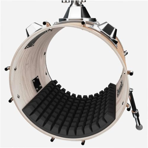 Bassdrum Muffle Sound Control Pad | Kickdrum Dämpfungslösung | Dämpfungsdämpfer | 50 x 60 x 5 cm | Alternative zu Bassdrum-Kissen | Akustikschaum