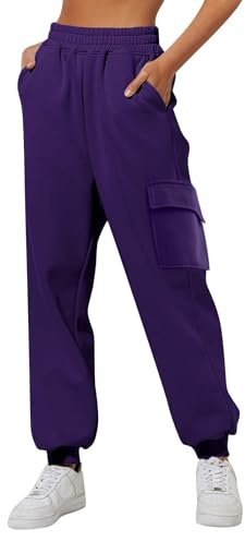WILLBEST Flared Jeans y2k Purple Boiler Suits Cotton Linen Denim Bootcut Jeggings for Women UK Hip Lifting Clothes for Older Women Long Sleeve Jumpsuit Seamless Set Elasticated Work Trousers Men