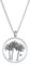 Kuzzoi Herren Silber-Halskette mit Anhänger Palmen (25 mm) Halskette für den Mann in 925 Sterling Silber Kette mit Anhänger Plättchen, Länge 50 cm