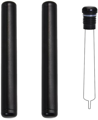 XPEX 2 Pezzi Porta Joint, Joint Tube, Astuccio Per Giunti Antiodore,Lega Di Alluminio, Impermeabile E Portatile, Astuccio Per Giunti A Prova Di Odore E Impermeabile Lungo 110 Mm Valigetta (Black)