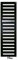 Zehnder Metropolitan Design Heizkörper MEP-180-050, ZM101650B300000, Heizkörper: Schwarz RAL 9005