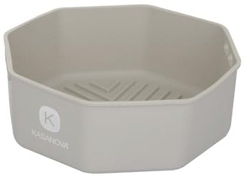 KASANOVA Teglia in silicone multifunzione ottagonale 20,5x7 cm grigia