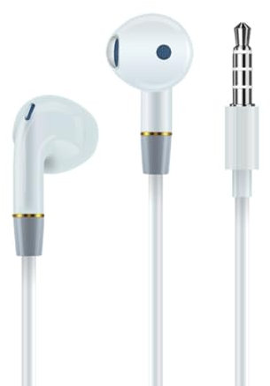 Lamkrtlp Auricolari in-Ear, Cuffie Filo con Jack 3.5mm, Cuffiette con Microfono e Controllo del Volume