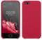 kwmobile Hülle kompatibel mit Apple iPhone SE (1.Gen 2016) / iPhone 5 / iPhone 5S Hülle - Silikon Handy Case - Handyhülle weiche Oberfläche - kabelloses Laden - Himbeer Pink