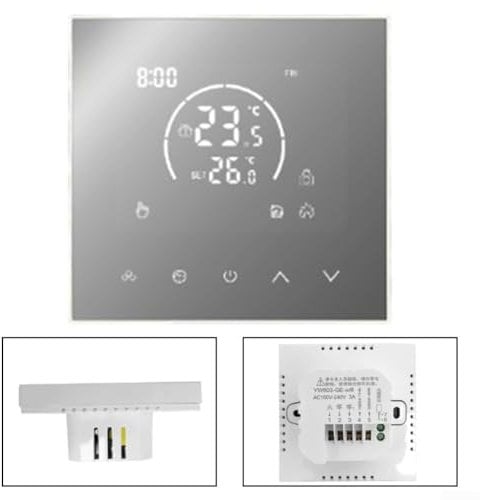 Elektrischer Heizkessel, kompatibel, intelligentes Thermostat, benutzerfreundlich, Wandmontage, Temperaturregelung mit Verzögerungseinstellungen (Gasheizung)