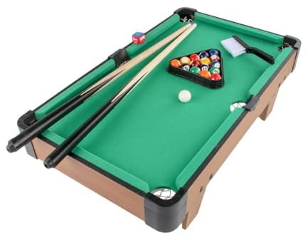 F Fityle Billardtisch-Set für Kinder, Snooker-Tisch, Tischplatte, Billardtisch mit Kugeln für Freizeit, Büro
