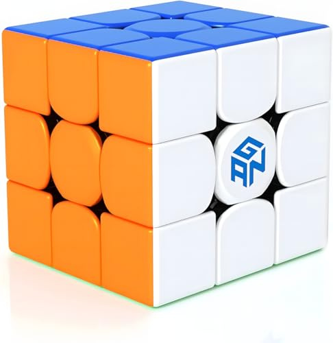 GAN 356 RS 3x3 Zauberwürfel Speedwürfel Stickerless Speedcube Bildungs | Bukefuno GAN356 RS 3x3x3 Puzzle GES v3 IPG V5 55 corner 30 reverse anti-pop honeycomb adjustable durable stable Speedcube