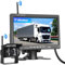 CAMECHO cámara de visión trasera inalámbrica, 7 pulgadas TFT LCD monitor y cámara de aparcamiento IP68K impermeable coche cámara de visión trasera inalámbrica, 1080P HD visión nocturna 120 ° gran angu