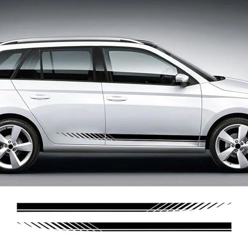 KUSQCRGA Autotür-Seitenstreifen-Aufkleber, passend für Skoda Rapid Superb Octavia Kamiq Scala Fabia Kodiaq Karoq Roomster Citigo Autozubehör