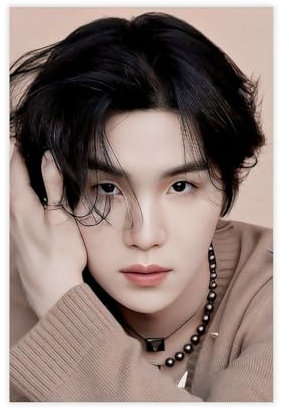 SHGJE K-POP BTS Suga Poster 23 Leinwand-Poster, Wandkunst, Dekordruck, Bild Gemälde für Wohnzimmer, Schlafzimmer, Dekoration, 20 x 30 cm