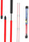 Daelesr Lot de 2 Bâtons d'Alignement de Golf, 122,5 cm Bâtons d'Aide à l'Entraînement de Golf avec Tube de Rangement, Bâton de Pratique de Correcteur de Golf Pliables, Stick Alignement Golf (Rouge)