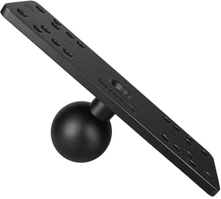 1.5 Ball Mounts with Rectangle AMPS Plate, Ball Mount Base Fish Finder Mount Compatible with RAM 1.5 C Size Double Socket Arm and Fish Finders