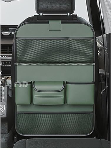 ZanLIn Autositz Rücksitz Organizer für VW T6 California 2016-2024, Rückenlehnenschutz Auto Kinder, Aufbewahrungstasche mit Klapptisch