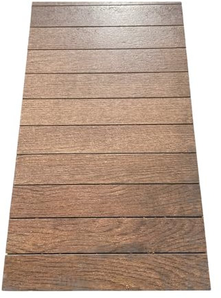 Piastrella mattonella gres pocellanato a mosaico su rete effetto legno scuro 30 x 60 cm 1' scelta made in Italy, prezzo riferito a 1 singolo pz