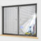 Sonnenschutzfolie für Glasfenster, 9mm Aluminiumfolie Isolier Fensterfolien, UV-Schutz Wärmeschutzfolie mit Saugnäpfen für Sonnenzimmer Balkon Garage(Gray,50x120cm)