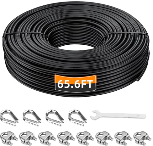 LFJ 10m/20m/30m Gym Cable, Fitness Cable Pulley System Home Gym Weight Machine Replacement Multi Gym Cables