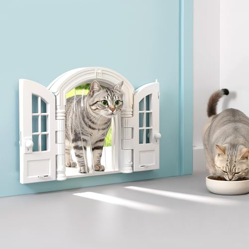 Katzenklappe Innentür, 24x27.3cm Katzentür, Katzentür für Außentür, für Katzen- und Hundebesitzer und Zoohandlungen
