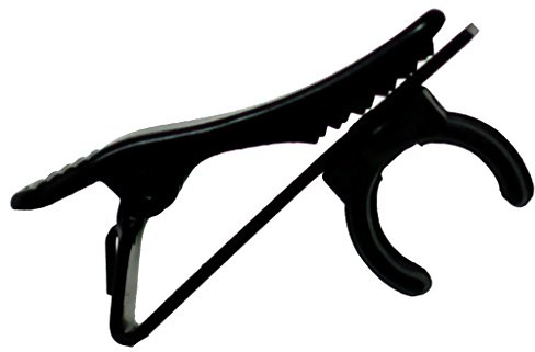 8.5mm Lapel Mic Clip Holder Replacement Parts Compatible with Lavalier Microphones (0.33 inch) - Black Metal Tie Clip for Speech & Stage