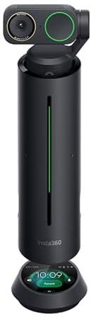 Insta360 WaveLink Pro - 4K Conference Room Speakerphone and Camera, Speaker Tracking, 5m 360° Voice Pickup, Noise Reduction, AI Transcription and Summaries, Plug & Play, Works with Zoom