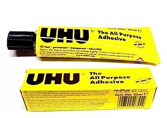 5X UHU all purpose adhesive clear glue 35ml tube