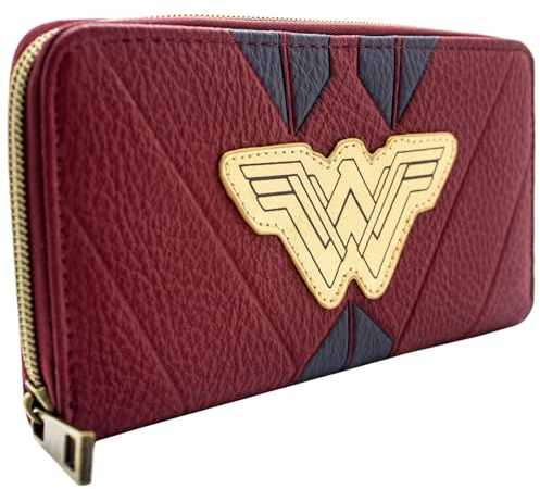DC Wonder Woman Rot Krieger Anzug Portemonnaie Geldbörse