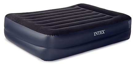 Intex Dura-Beam Standard Series Pillow Rest Raised Airbed w/Built-in Pillow & Internal Electric Pump