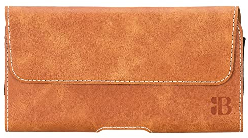 Burkley Gürteltasche für iPhone 11 Pro Max Handyhülle Holster Schutzhülle mit Gürtel-Schlaufe (Braun)