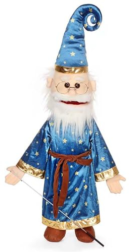 25 Wizard w/Glasses, Full Body, Ventriloquist Style Puppet