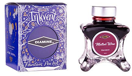 Diamine - Fountain Pen Ink, Mulled Wine, 50ml, Inkvent, Blue Edition