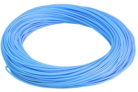 SF Weight Forward Angelschnur zum Fliegenfischen, Himmelblau, 6 W, 300 m, geschweißte Schlaufe vorne