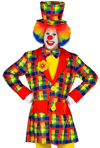 W WIDMANN MILANO Party Fashion - Clown Kostümmantel | Kostümzubehör für Karneval, Mottoparty und Zirkus-Events