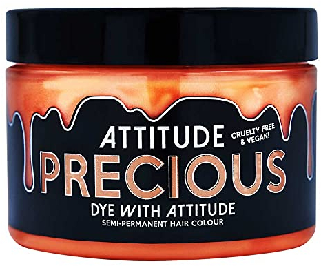 Attitude Semi-permanentes Haarfärbemittel l farbcreme für Cosplay, Karneval oder eine Mottoparty | Hairdye haarfarbe in Pastell Pfirsich I VEGAN l Precious Pastell Pfirsich 135ML | Mischbare Tönungen