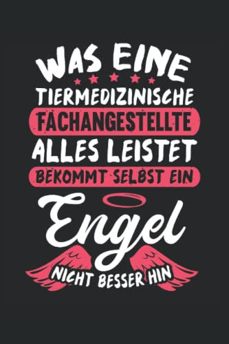 Tiermedizinische Fachangestellte Notizbuch (liniert) Engel Tierarzt