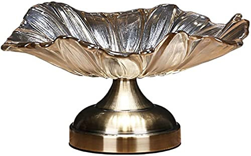 Corbeille Fruit Coupe a Fruit Bol de fruits américains de luxe de luxe bol de luxe pétale cristal verre plate fruit, maison de salon table thé fruit bâti rectorie créative décoration organisateur de f