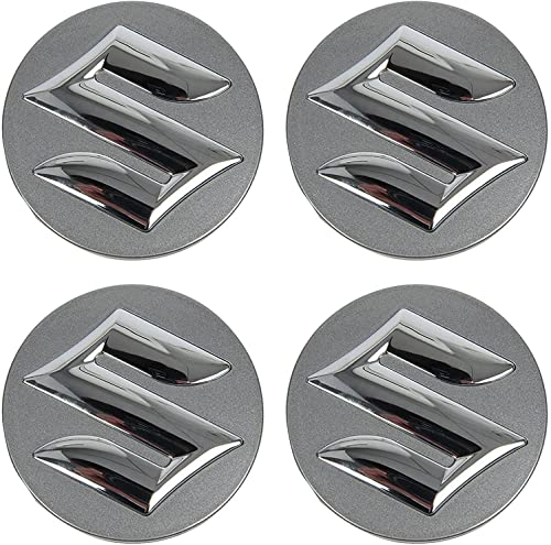 Nabenkappen Radnabendeckel Compatible für Suzuki Swift SX4 S-Cross Ignis Vitara Solio Bandit Swace, Felgendeckel ABS Radkappen Felgenkappen Wheel Caps Radnabenkappen, Radnabendeckel Zierdeckel, 4pcs