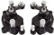 WOOSTAR Davanti e Parte Posteriore Disco Pinza Freno Sostituzione per 2 Tempi 43cc 47cc 49cc 50cc Pocket Bike Dirt Pit Bike Confezione da 2