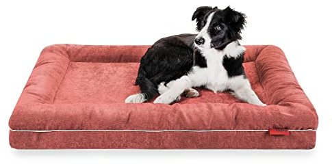 Balkis Hundebett Divan, Made in Germany, Terracotta, L - 105x75 cm
