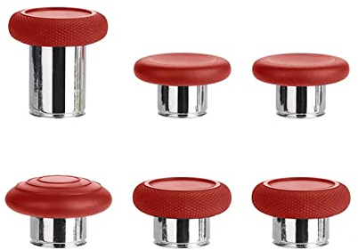 For Elite Series 2 Controller Thumbsticks Joysticks Buttons Replacement for Xbox One Elite Series 2 Controller (Model 1797) - Red