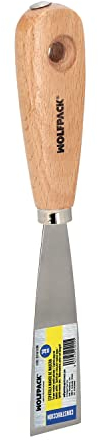 WOLFPACK LINEA PROFESIONAL Espatula Mango Madera Hoja Acero 30 mm.