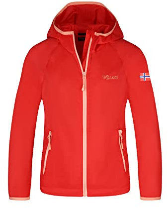 Trollkids Kids Fjell Running Jacket 152, Sweet Cherry