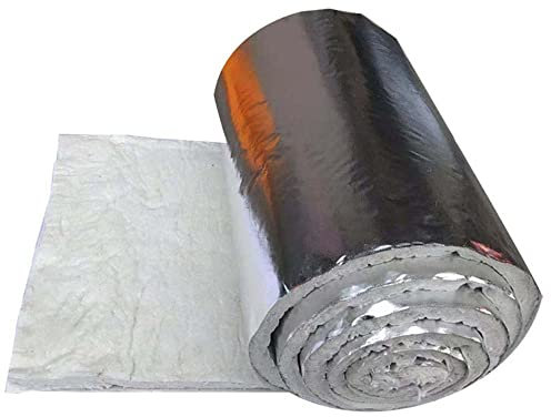 ZOENAE Aluminum Silicate Needle Blanket Ceramic Fiber Insulation Blanket 1260℃ High Temperature Boiler Insulation Cotton Blanket (Size : Thickness10mm)