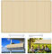 Sonnenschutz Balkon 3.5 x 5 m atmungsaktiv Sonnenschutz Segel Baldachin mit Ösen und Befestigungsseile für Balkon Terrasse Garten, Creme Farben