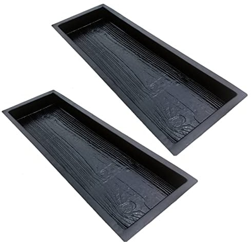 VENEKA 2 moldes de madera de imitación para hacer caminos, pavimento, cemento, ladrillo, pavimento, carretera, hormigón
