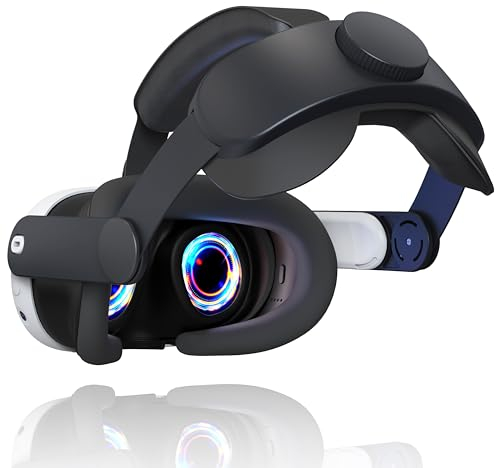 Correa para la cabeza para Meta Quest 3, Quest 3 Elite, correa de repuesto cómoda para auriculares de realidad virtual, correa para la cabeza para accesorios Meta Quest 3, reduce la presión facial y