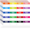 300 Stück Namensschilder Aufkleber, 20 Farben Selbstklebende Namensschilder Hello My Name is Stickers(76mm x 50mm), Namensaufkleber für Meeting, Büro, Party, Klassenzimmer