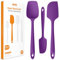 U-Taste Silikonspatel 3er-Set, 315℃ Hitzebeständiger Antihaft-Gummispachtel, Bpa Frei Flexibel Teigschaber & Kuchenschaber zum Kochen Mixen Backen Dekorieren (Lila)